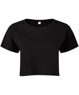 Black - Women's TriDri® crop top (C)