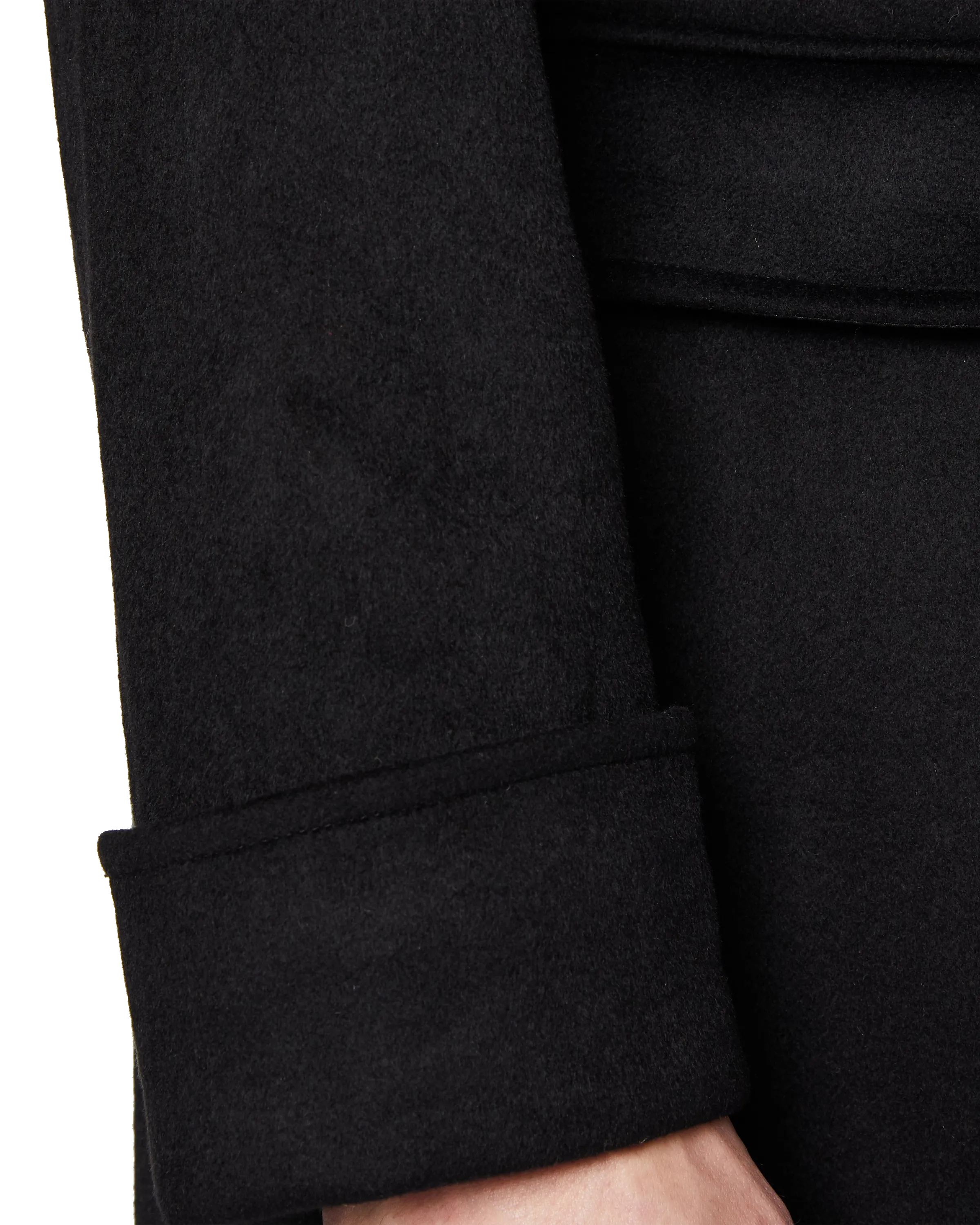 Black Wool Cashmere Greatcoat