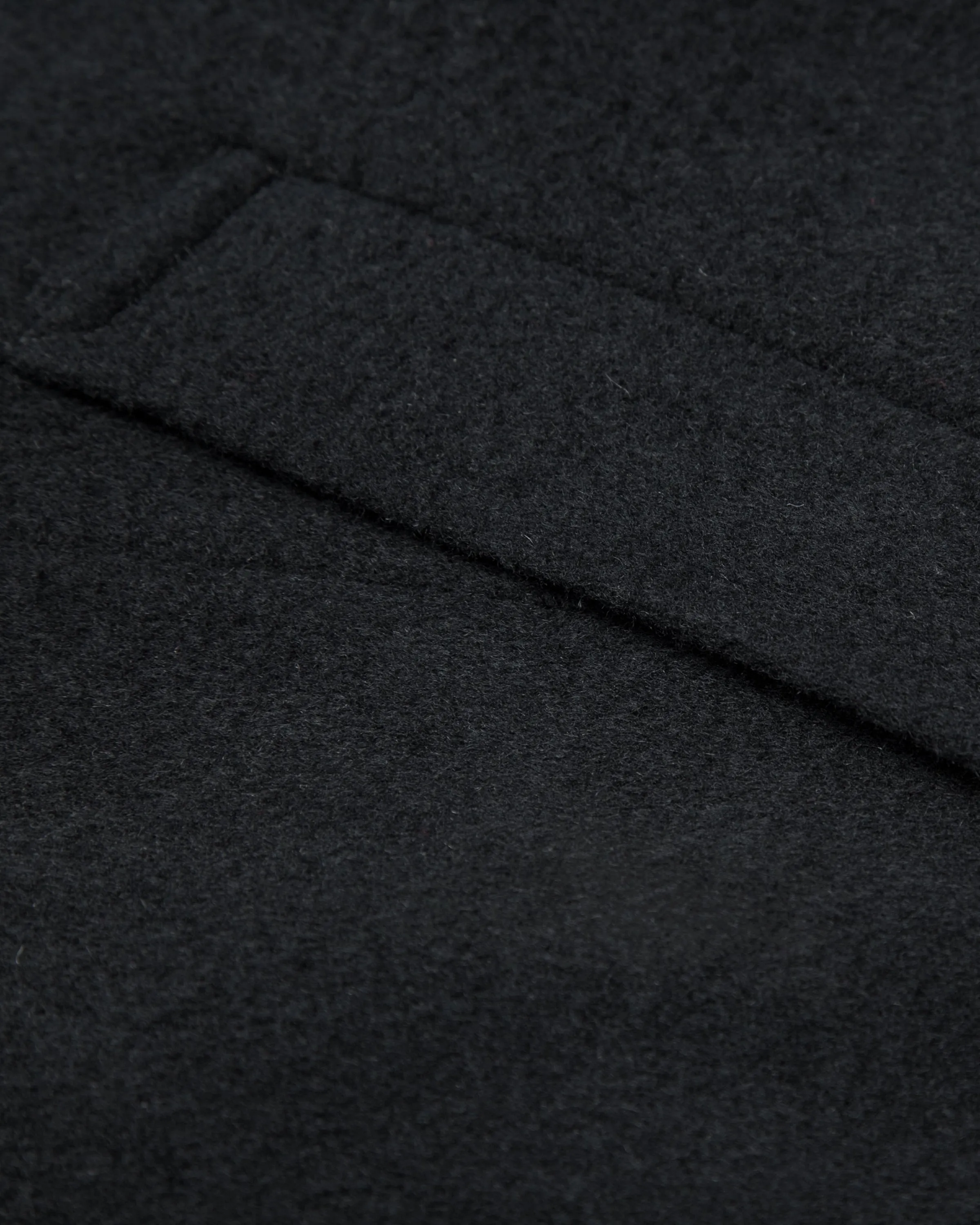 Black Wool Cashmere Long Overcoat