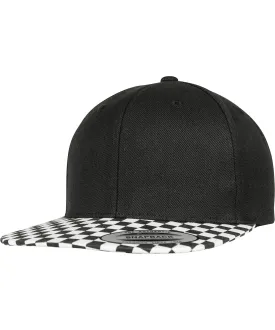 Black/White - Checkerboard snapback (6089CB)