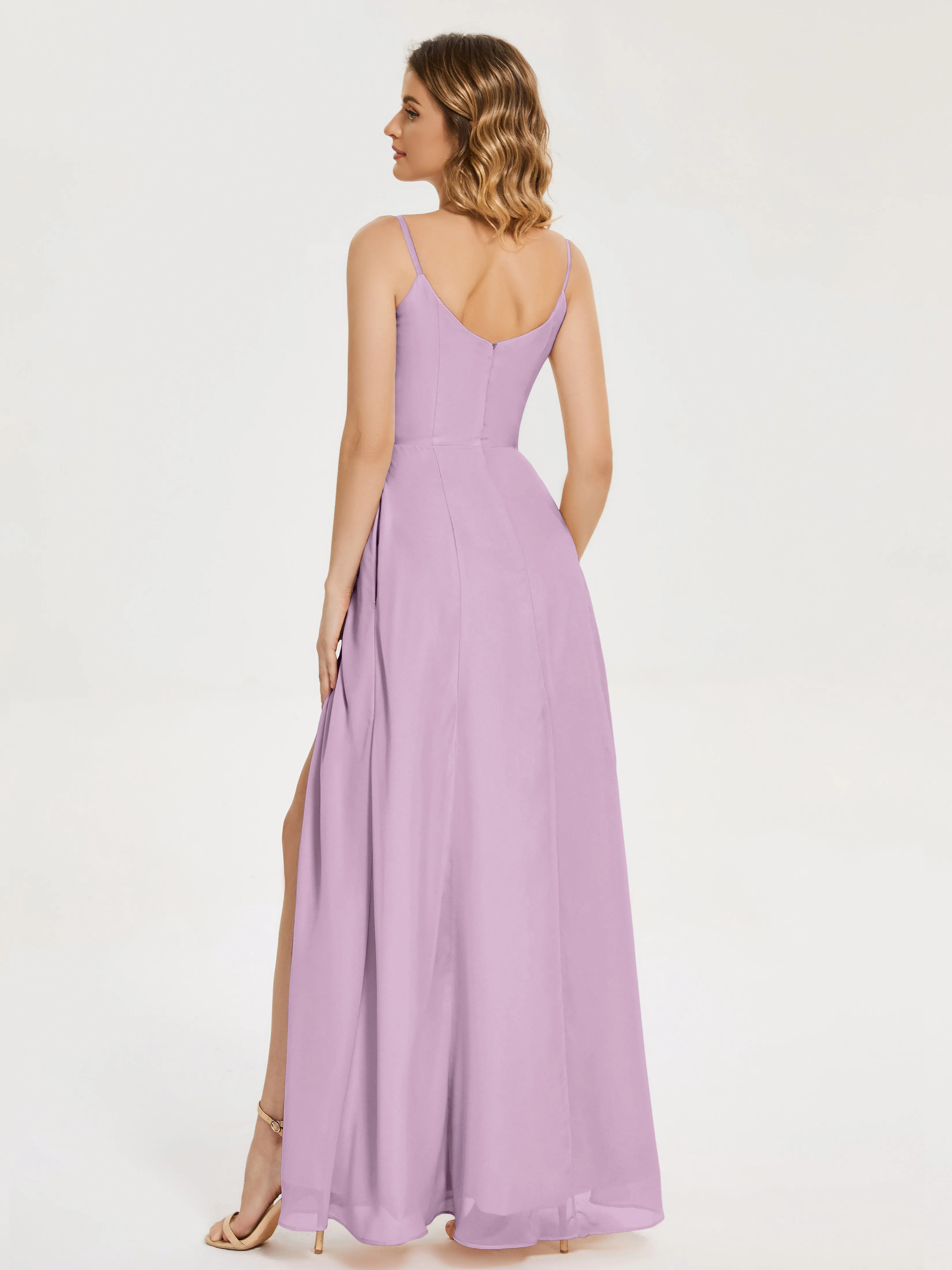 Blake Cowl Split Chiffon Bridesmaid Dresses