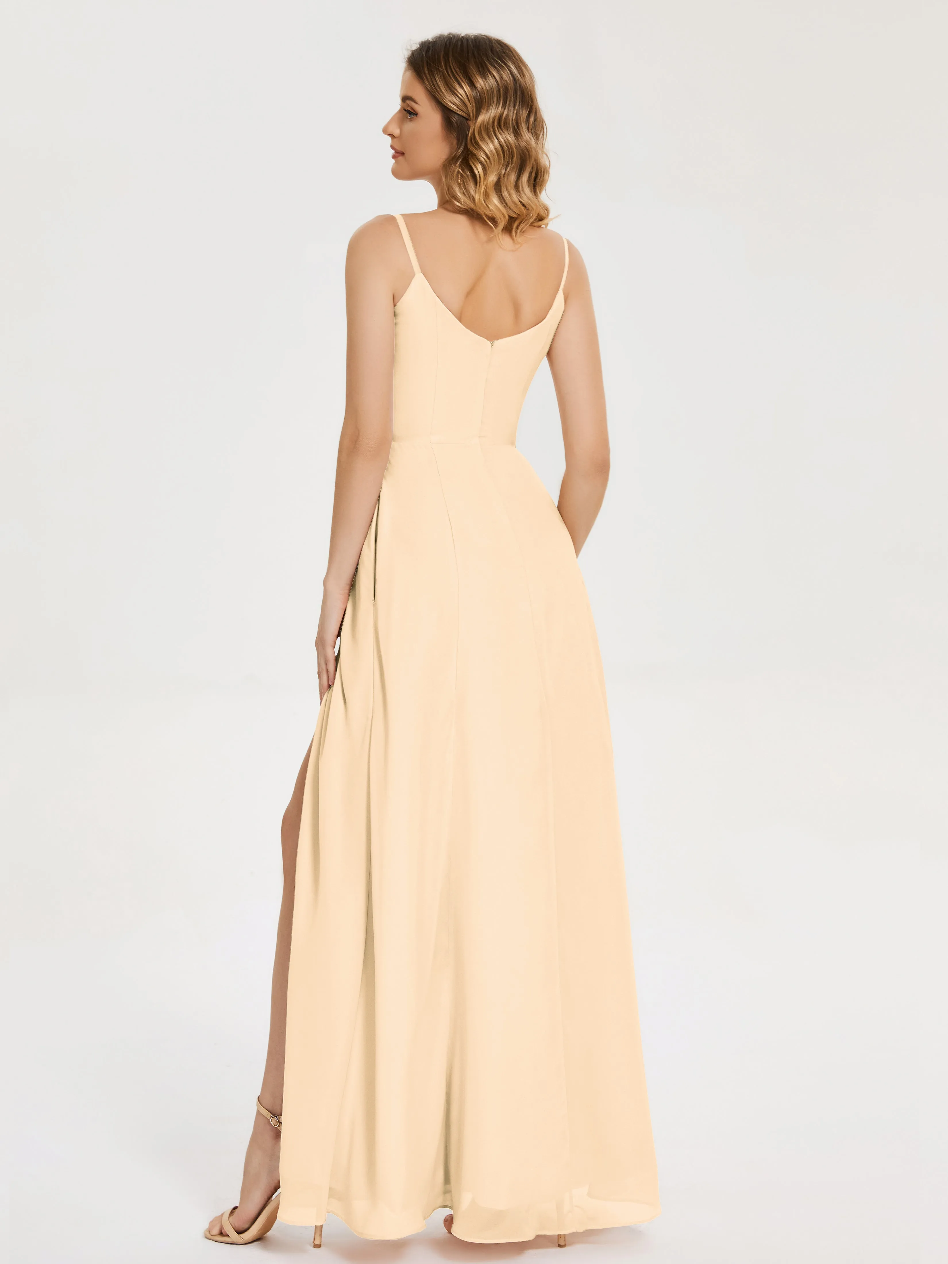 Blake Cowl Split Chiffon Bridesmaid Dresses