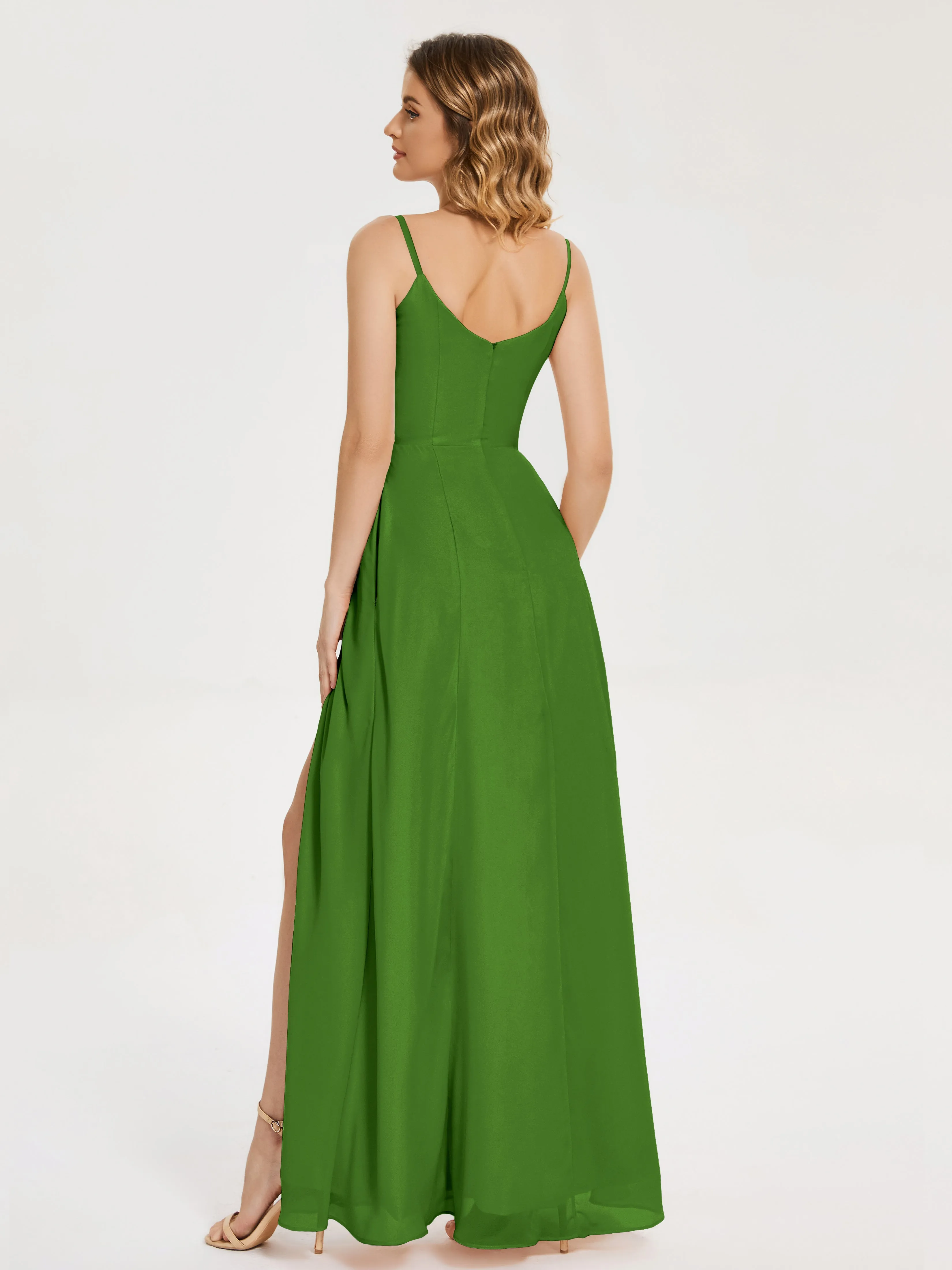 Blake Cowl Split Chiffon Bridesmaid Dresses