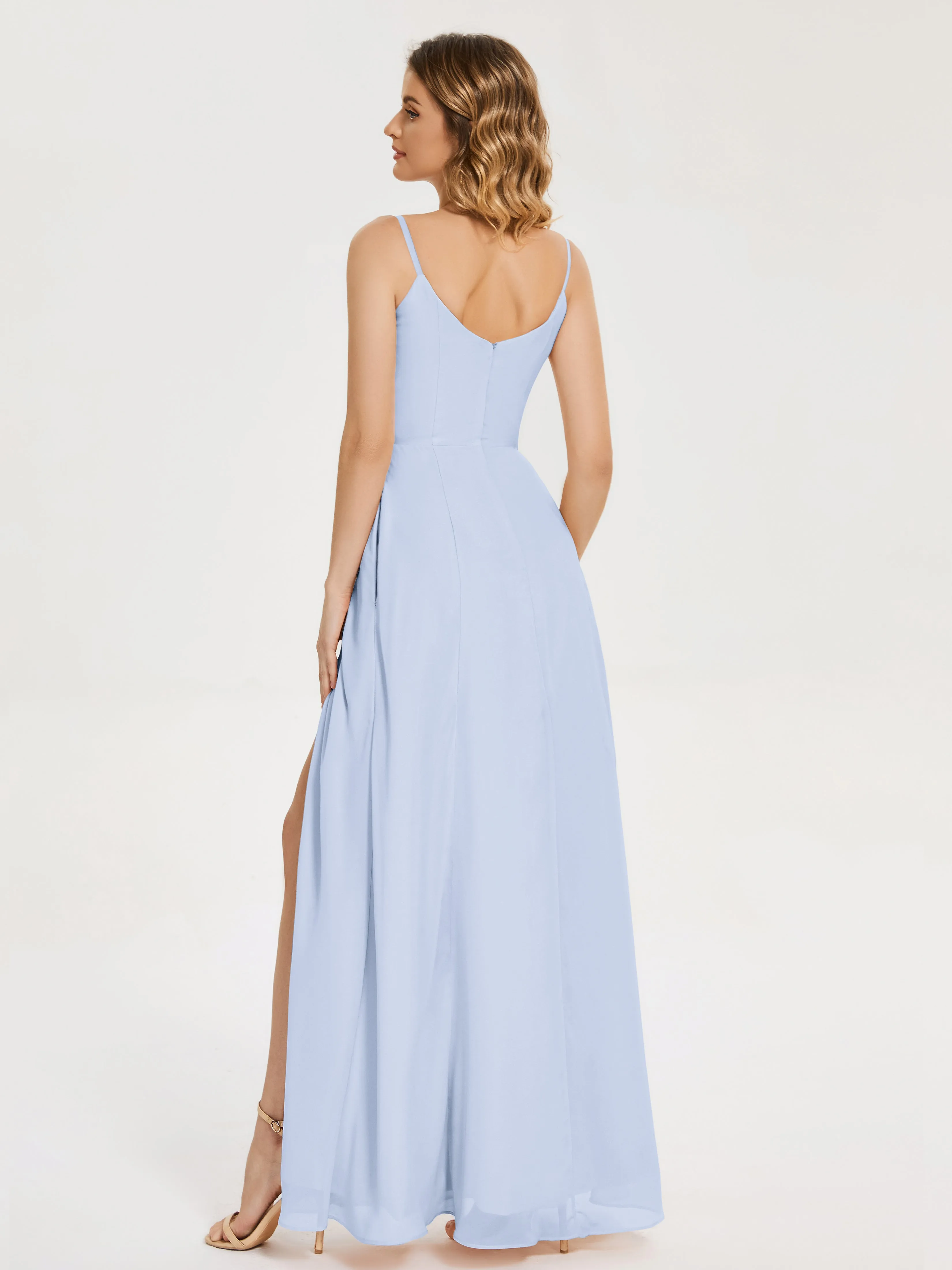 Blake Cowl Split Chiffon Bridesmaid Dresses