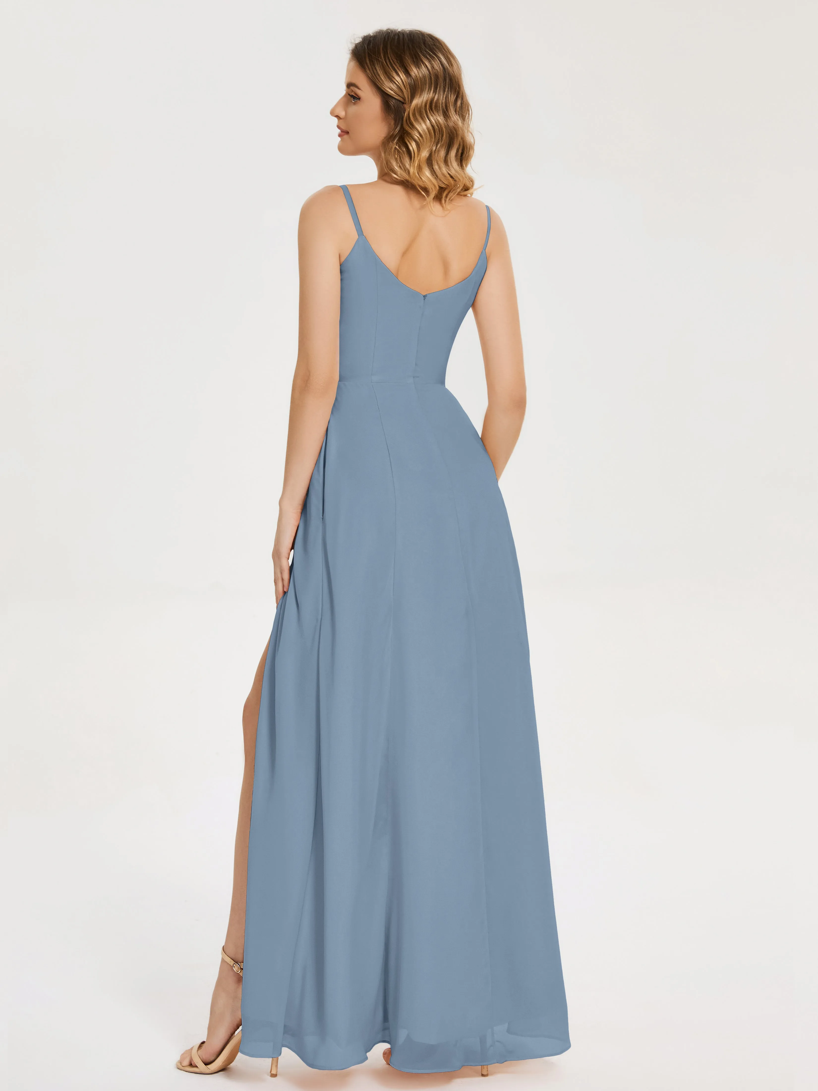 Blake Cowl Split Chiffon Bridesmaid Dresses