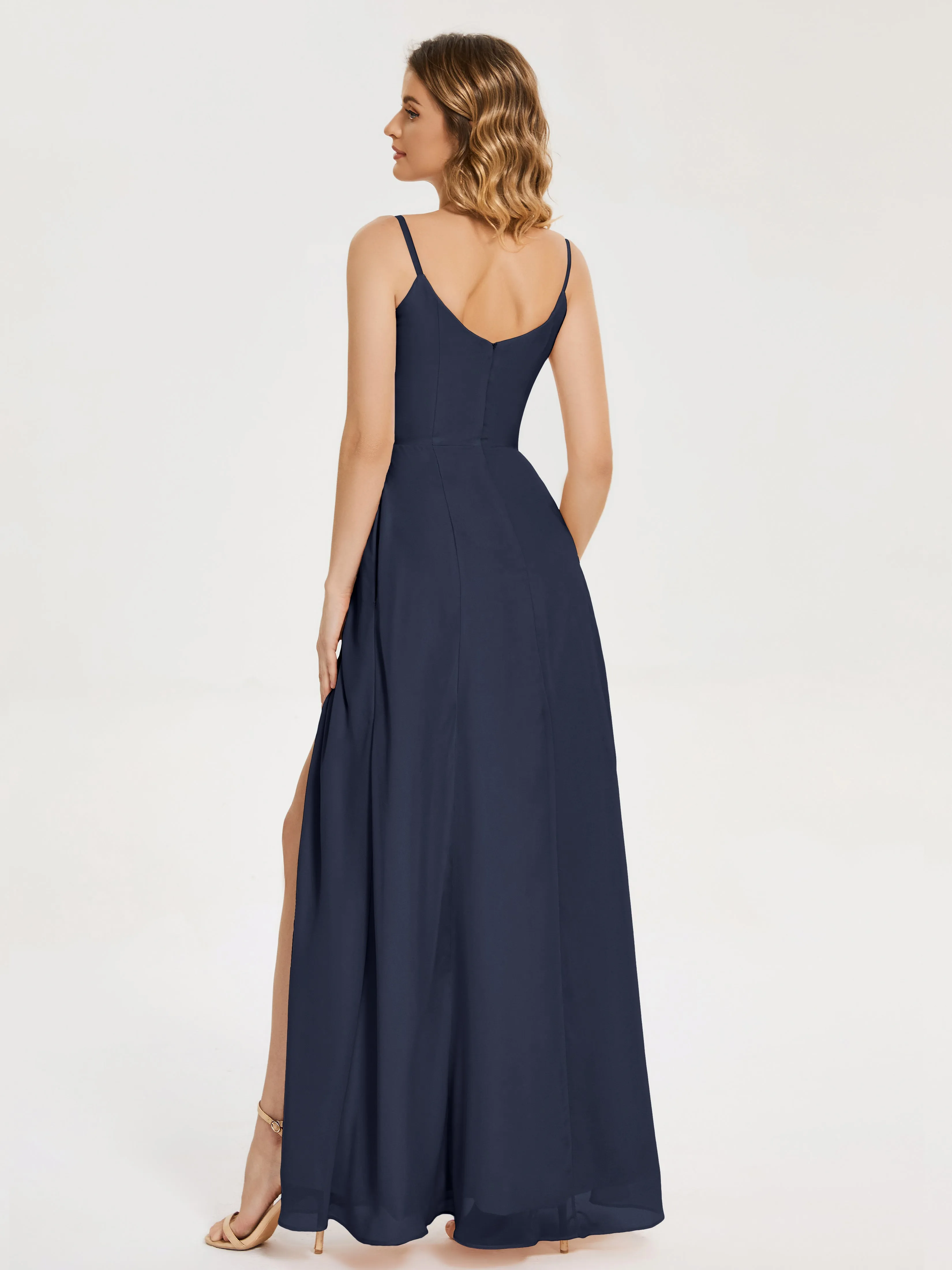 Blake Cowl Split Chiffon Bridesmaid Dresses