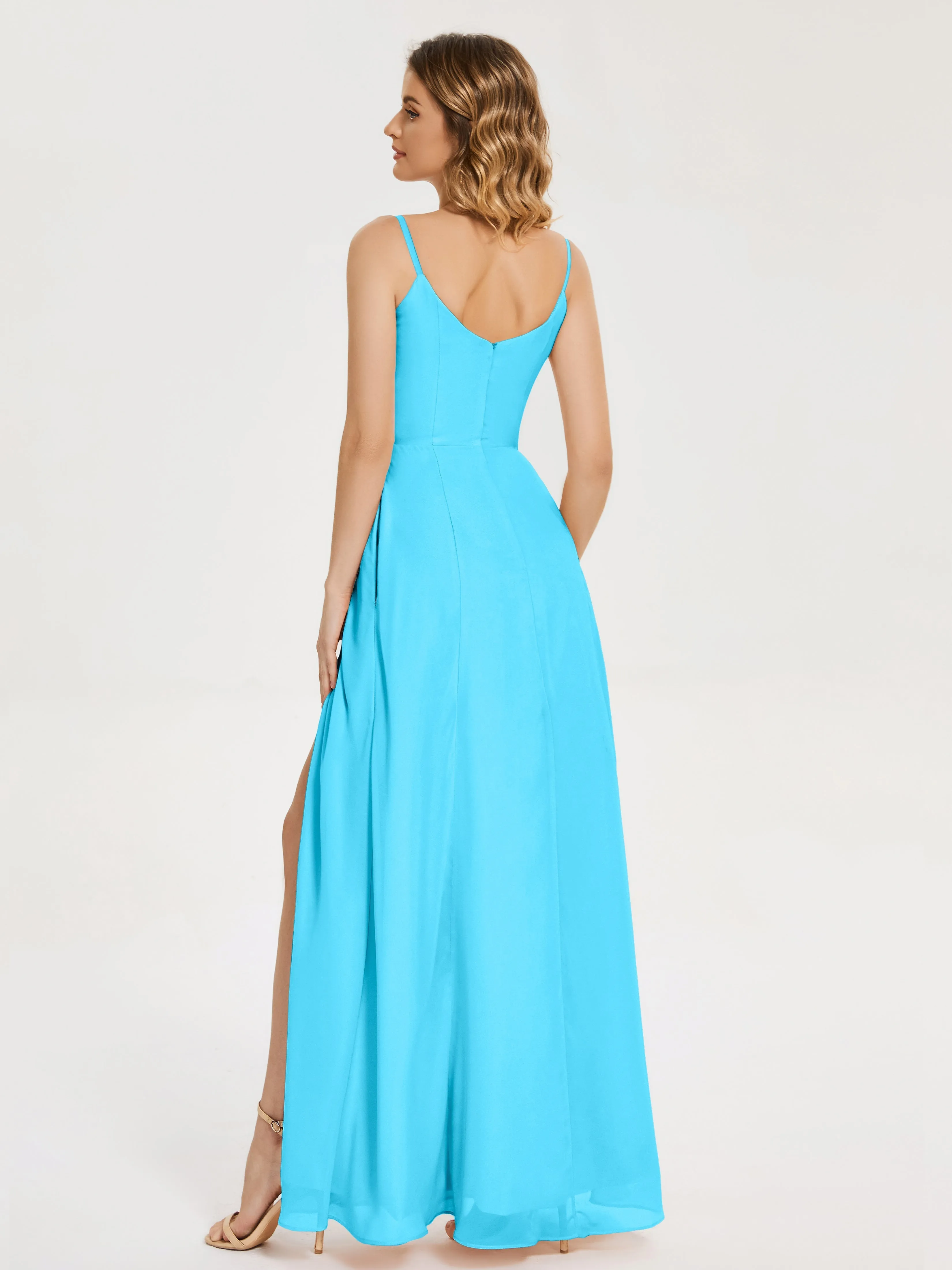 Blake Cowl Split Chiffon Bridesmaid Dresses