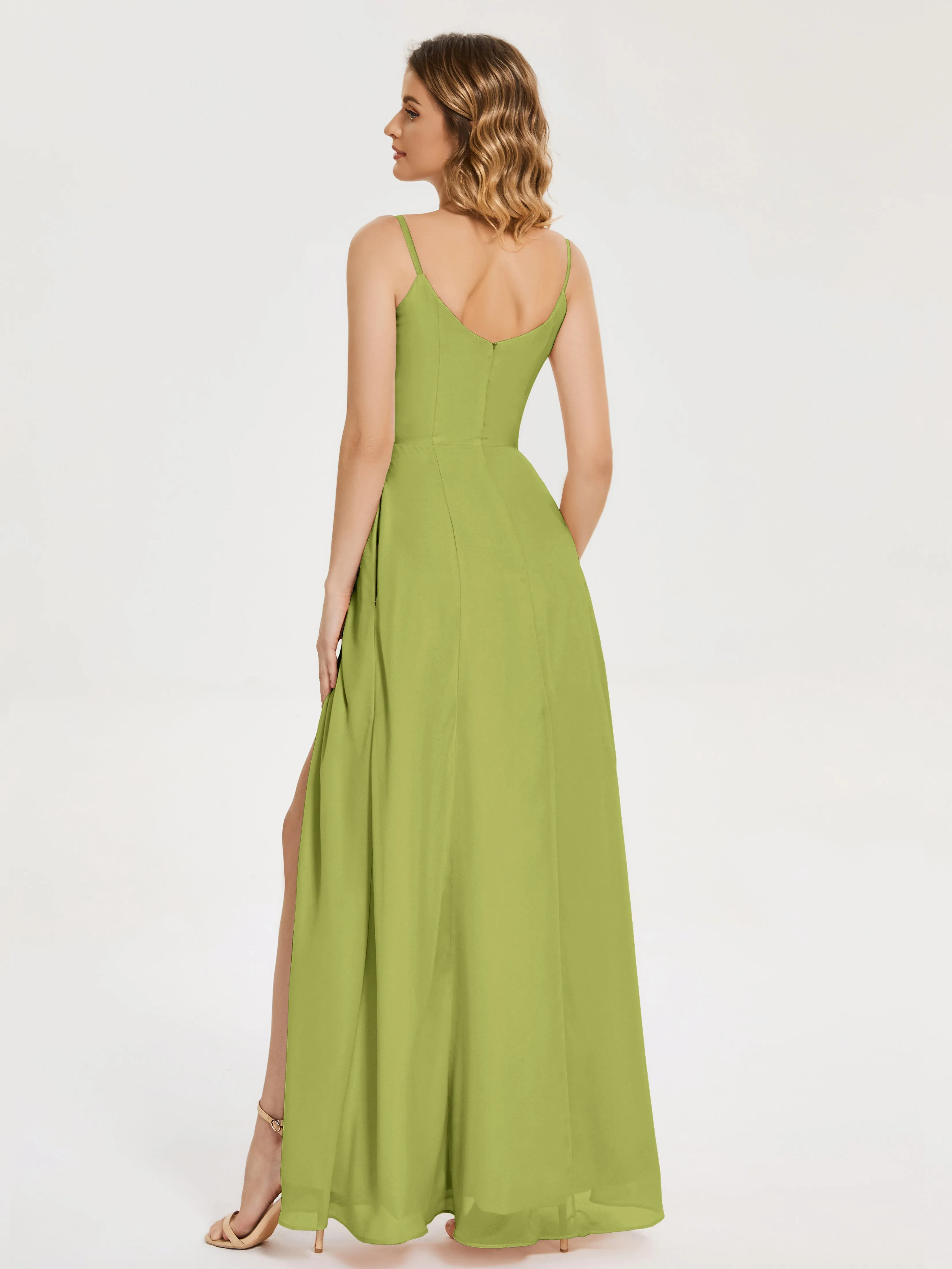 Blake Cowl Split Chiffon Bridesmaid Dresses