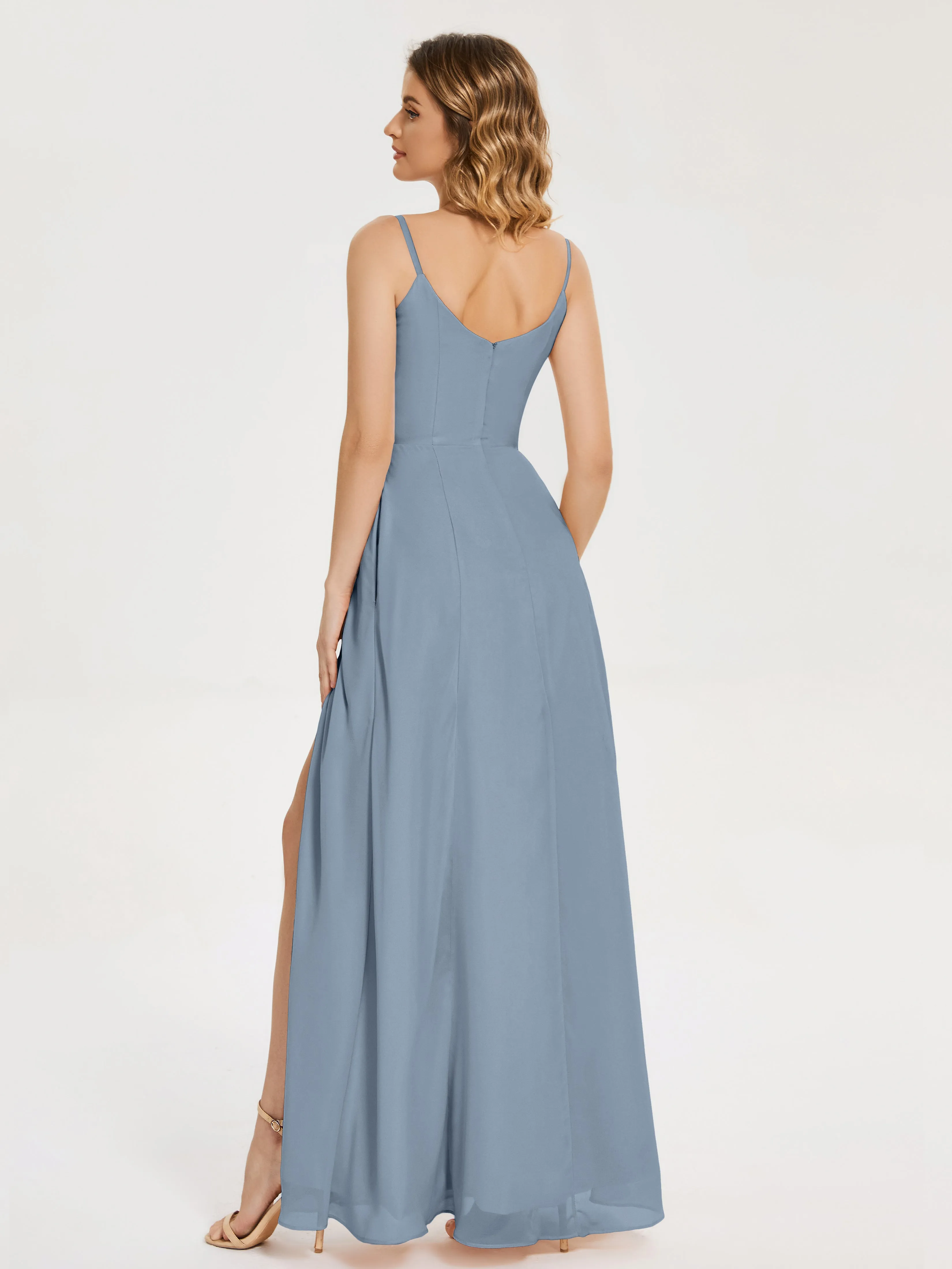 Blake Cowl Split Chiffon Bridesmaid Dresses