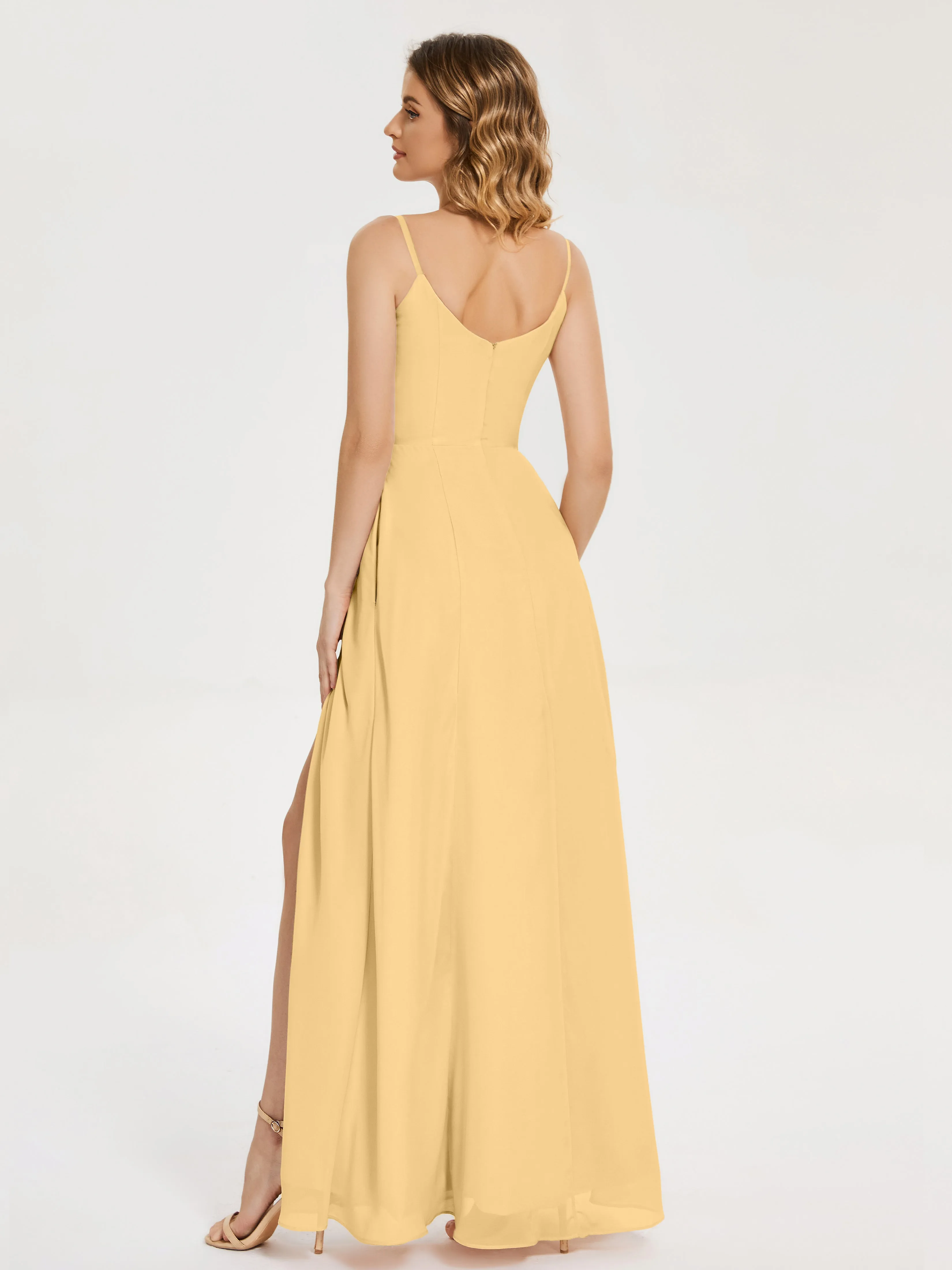 Blake Cowl Split Chiffon Bridesmaid Dresses