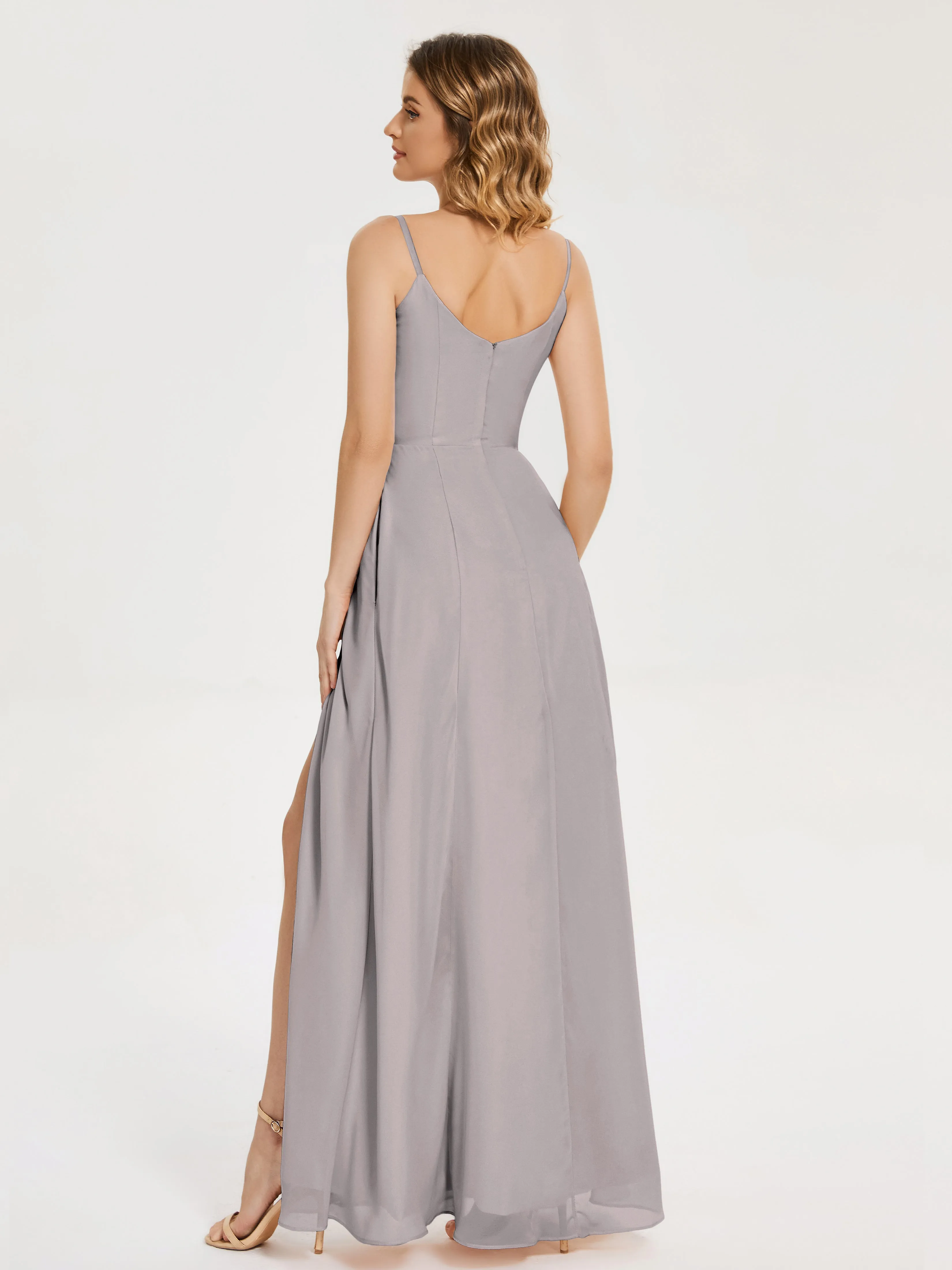 Blake Cowl Split Chiffon Bridesmaid Dresses