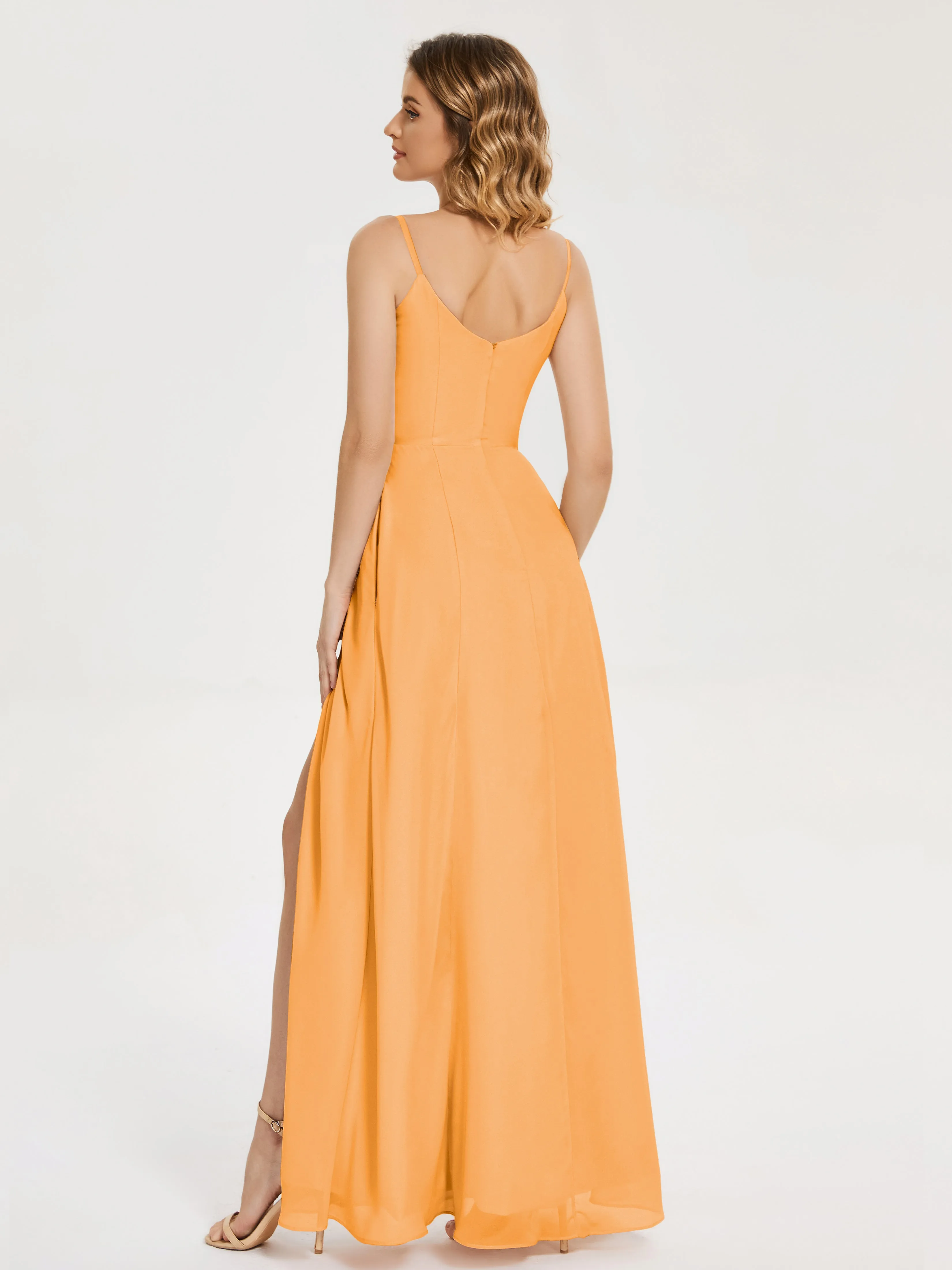 Blake Cowl Split Chiffon Bridesmaid Dresses