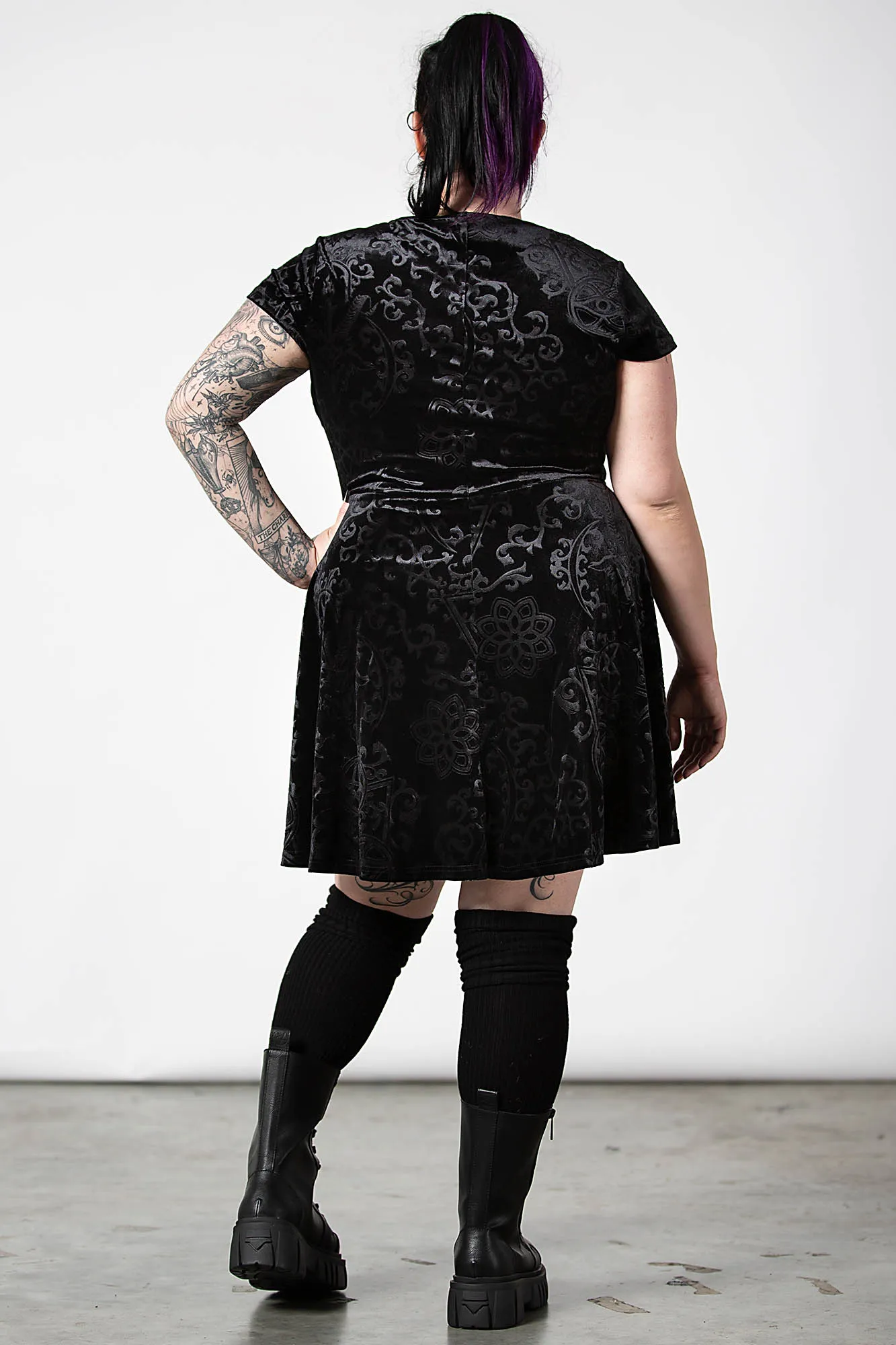 Blasphemia Keyhole Skater Dress