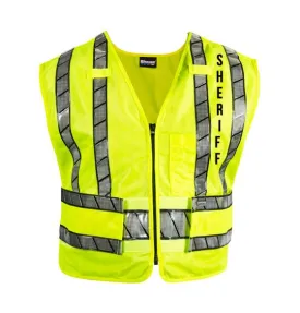 Blauer Oralite® Zip-Front Safety Vest - Sheriff Logo