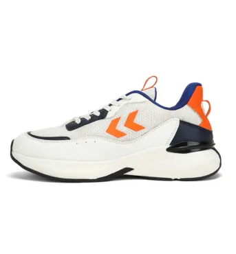 Blaze Men Lace Up Sports White/Orange Shoe