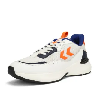 Blaze Men Lace Up Sports White/Orange Shoe