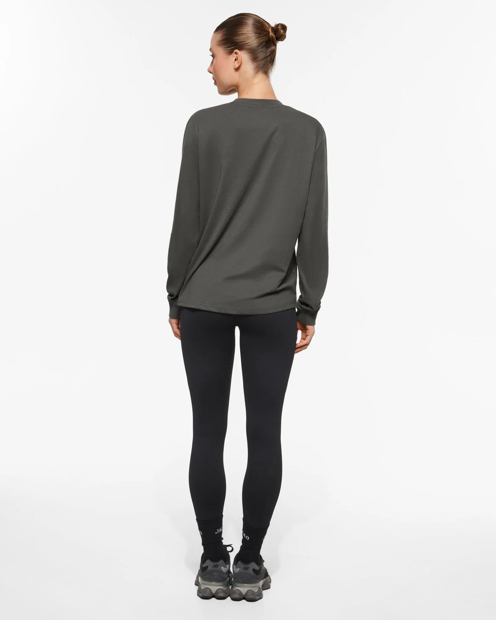 BLOCK CLASSIC LONG SLEEVE TEE STEEL