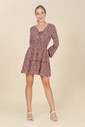 Blossom Breeze Floral Long Sleeve Mini Dress