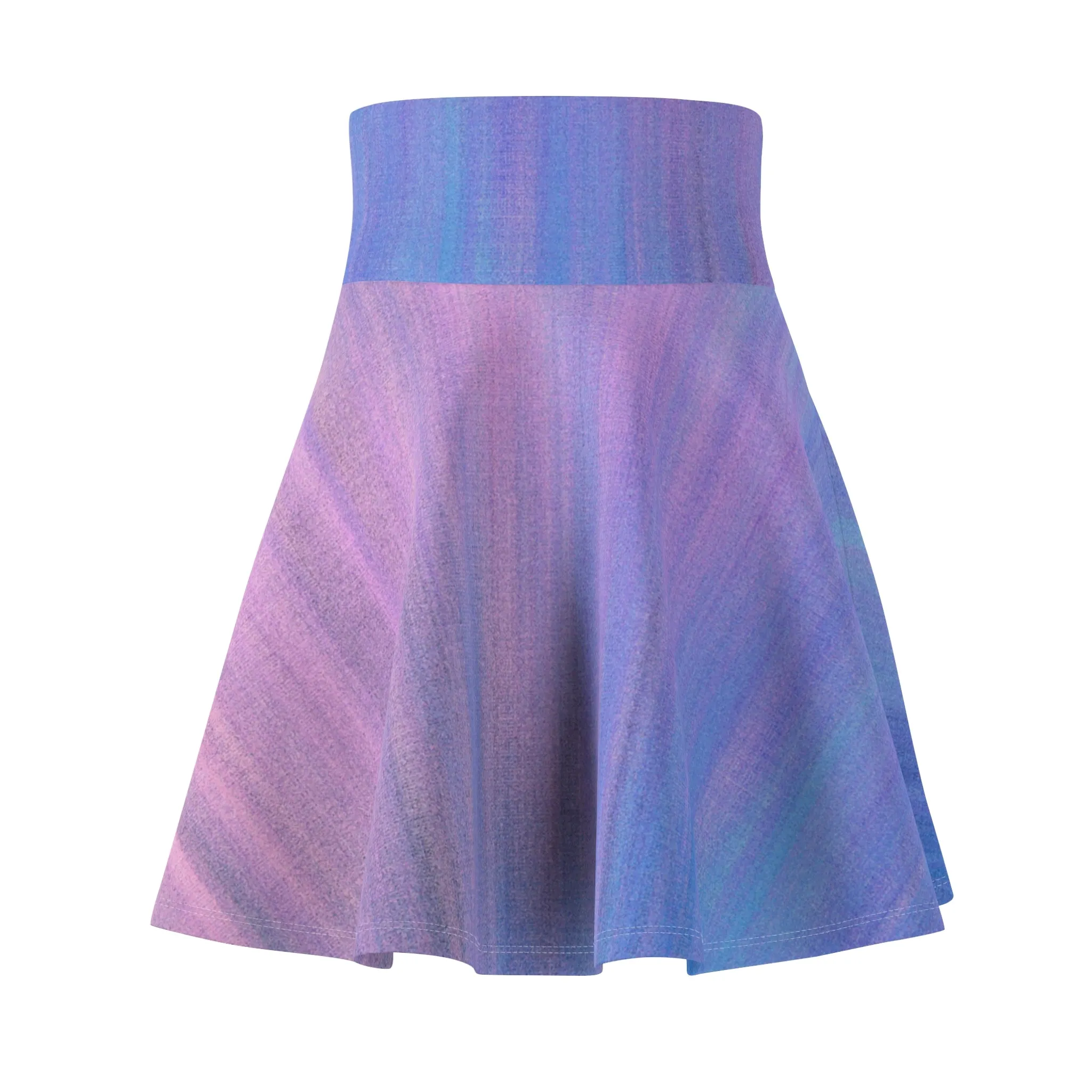 Blue & Purple Metalic - Inovax Woman's Skater Skirt