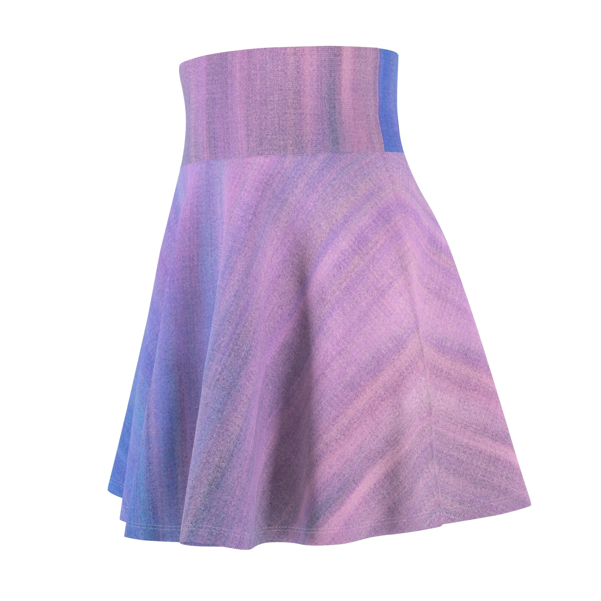 Blue & Purple Metalic - Inovax Woman's Skater Skirt