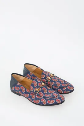 Blue & Red Paisley Canvas Jordaan Loafer