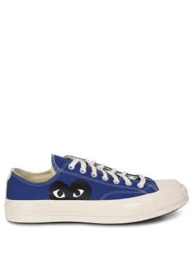 Blue Converse Chuck Taylor sneakers