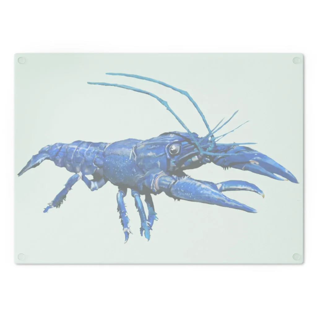 Blue Crawfish Cutting Board