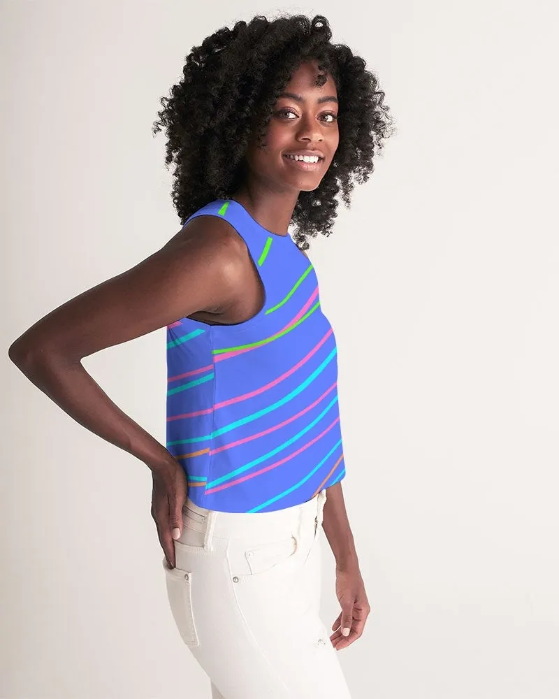 Blue Daze Women's Cropped Tank Top