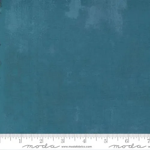 Blue Grunge Basics Bonnie Blue 44"/45" Fabric Per Yard