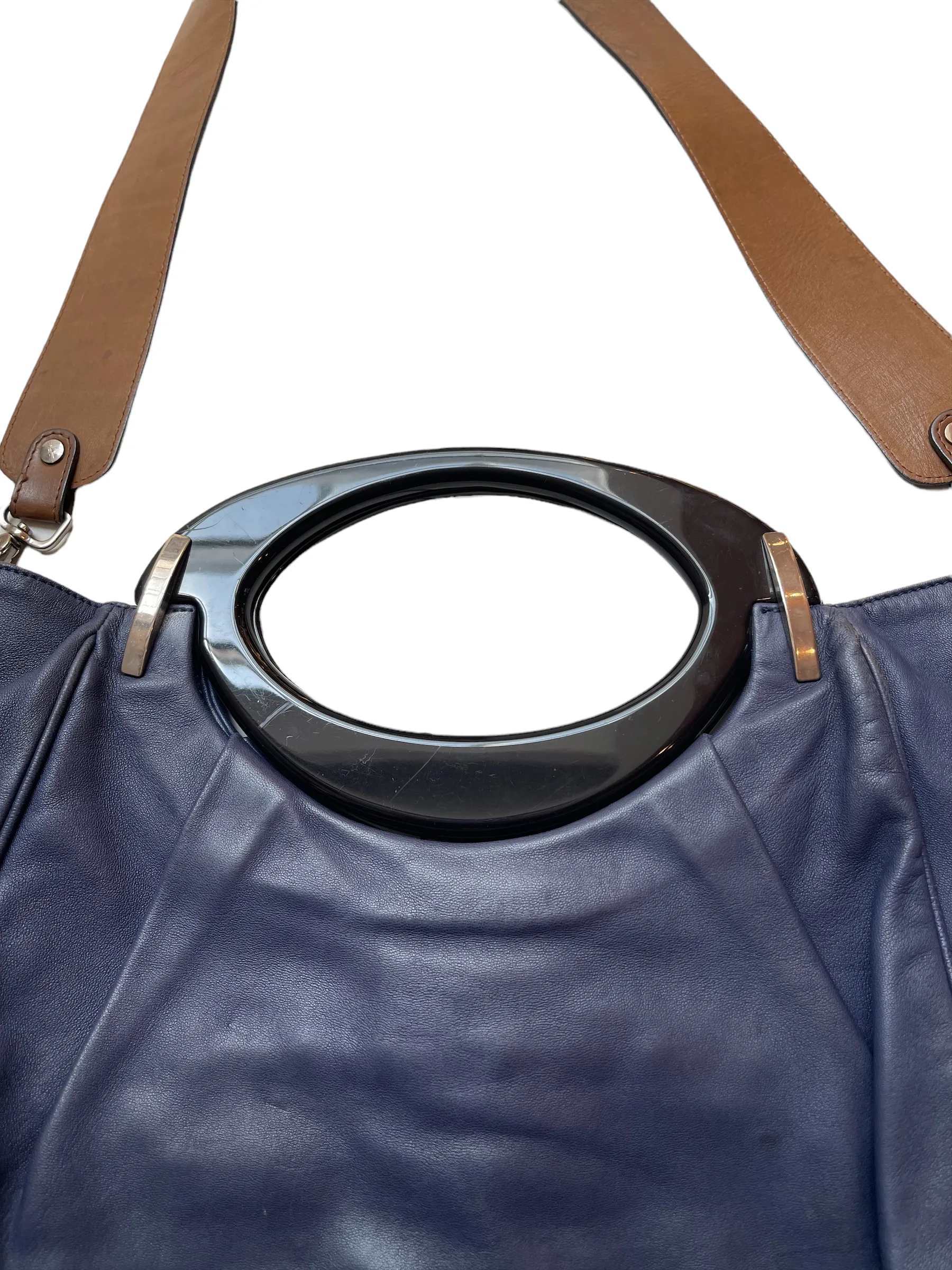 Blue Leather Bag