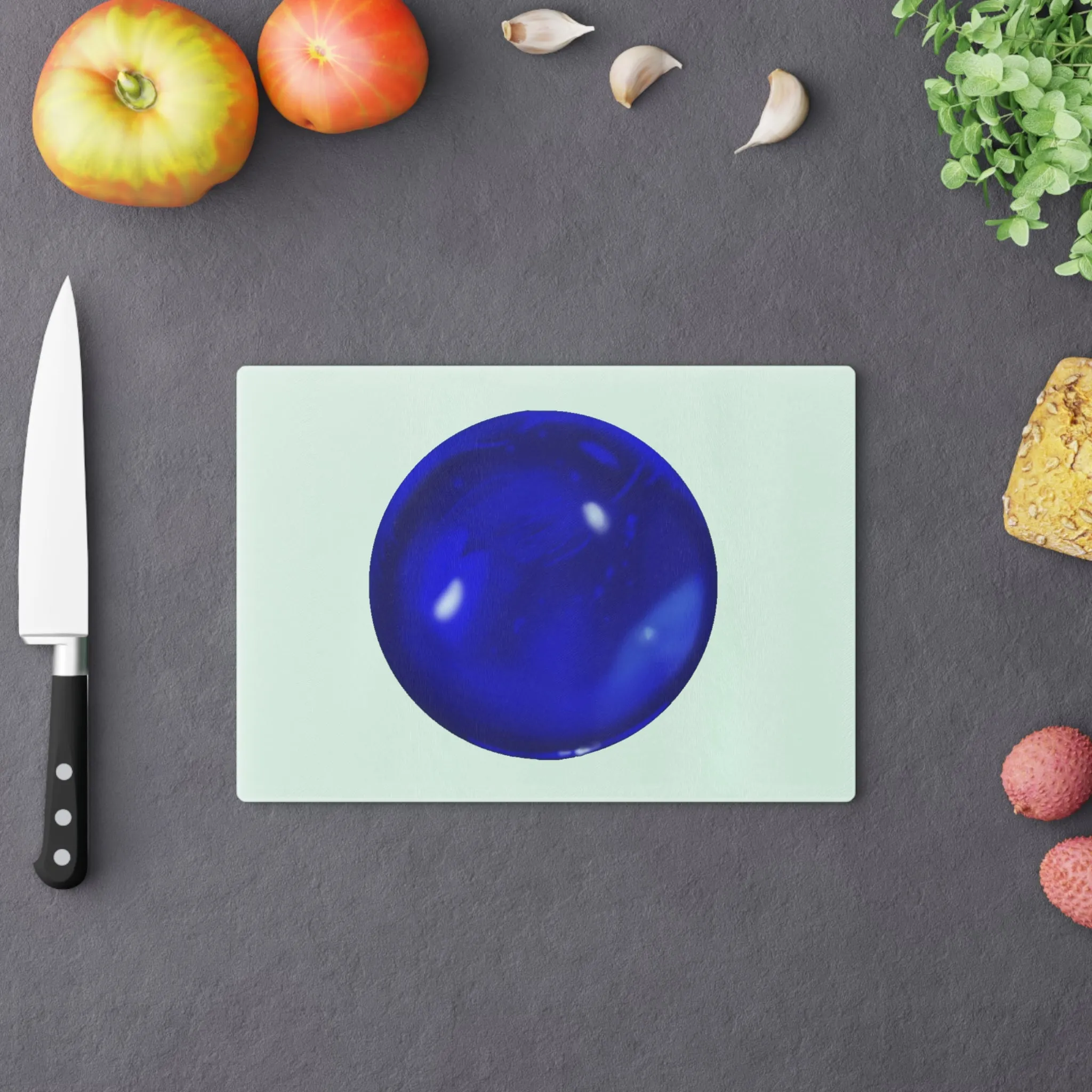 Blue Orb Cutting Board