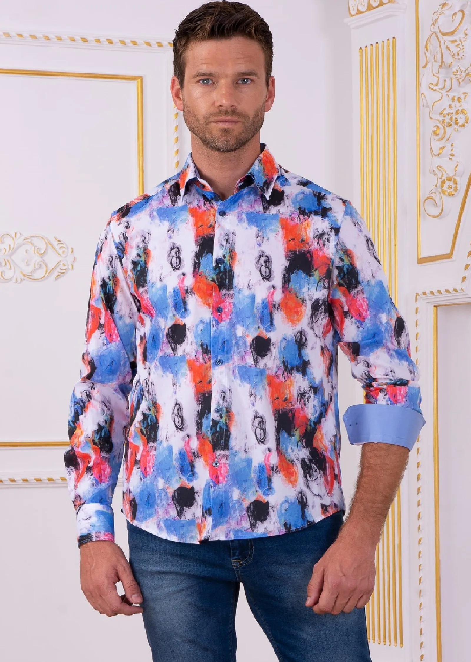 Blue "Day Dream" Print Shirt