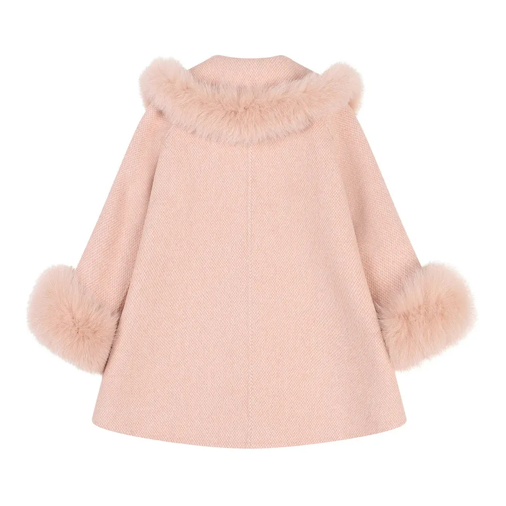 Bobble Babies :: Pompom Cashmere Coat Blush