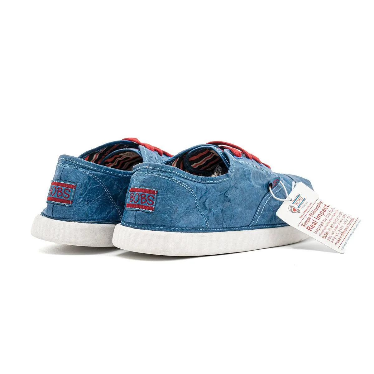 Bobs From Skechers Low-Top Sneakers Leather Blue Colour For Women