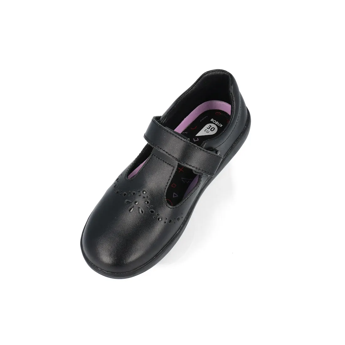 Bobux Kid  Flurry  Mary Jane Black Leather School Shoe