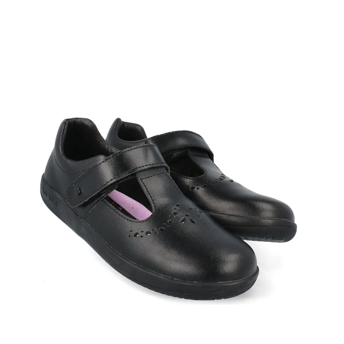 Bobux Kid  Flurry  Mary Jane Black Leather School Shoe