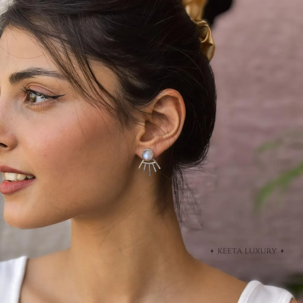 Boho Elegance - Moonstone Studs