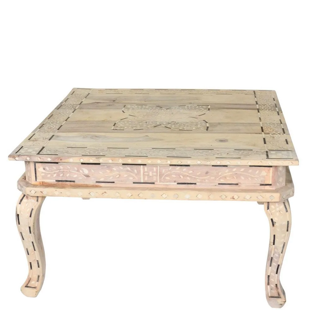 Bone Inlay Coffee Table