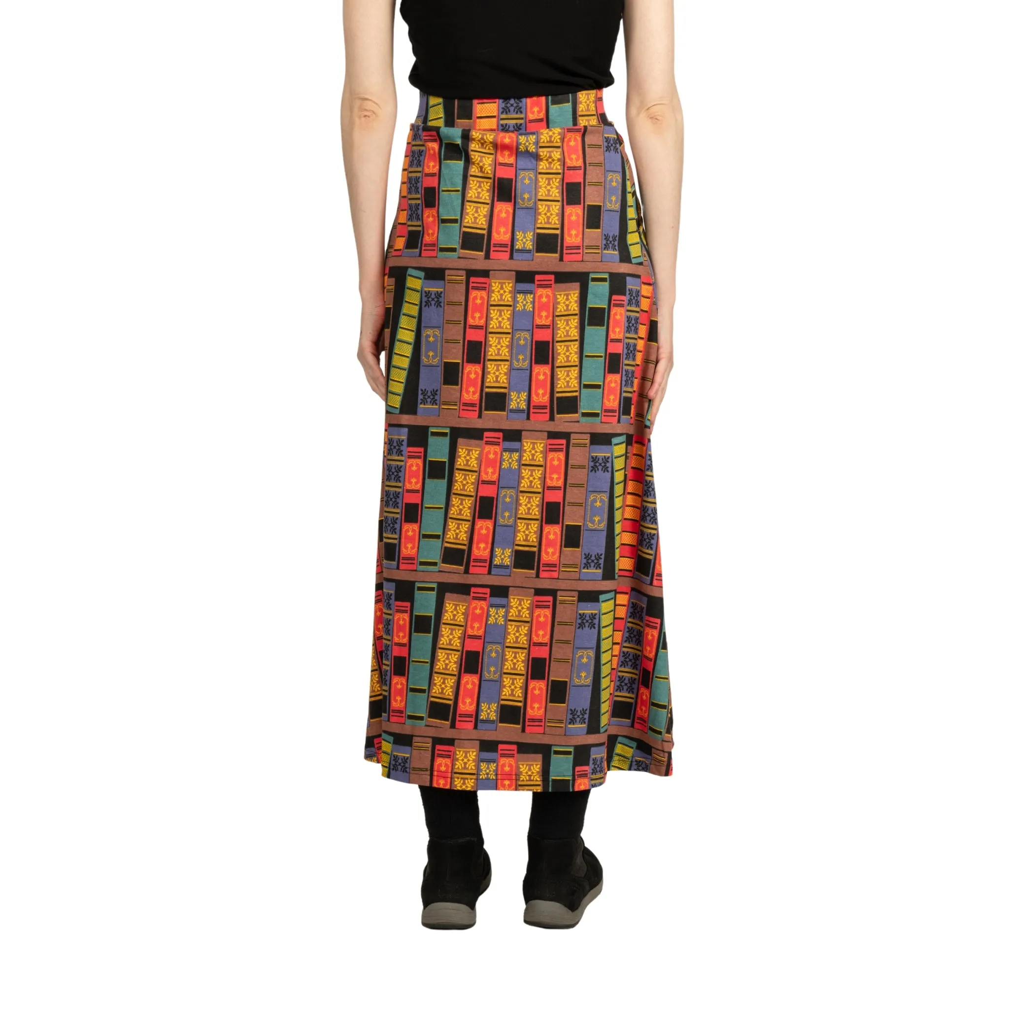 Book Spines Maxi Skirt [FINAL SALE]