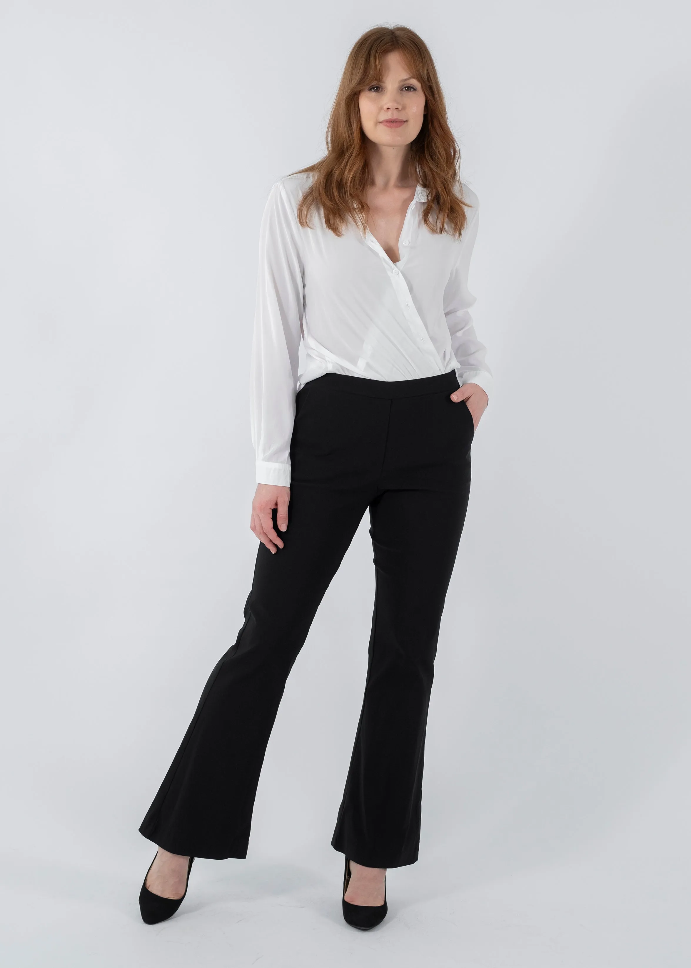 Bootie Bengaline Kick Flare pant in Black