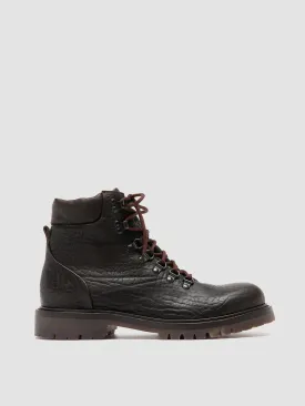 BOSS 003 - Brown Leather Lace Up Boots