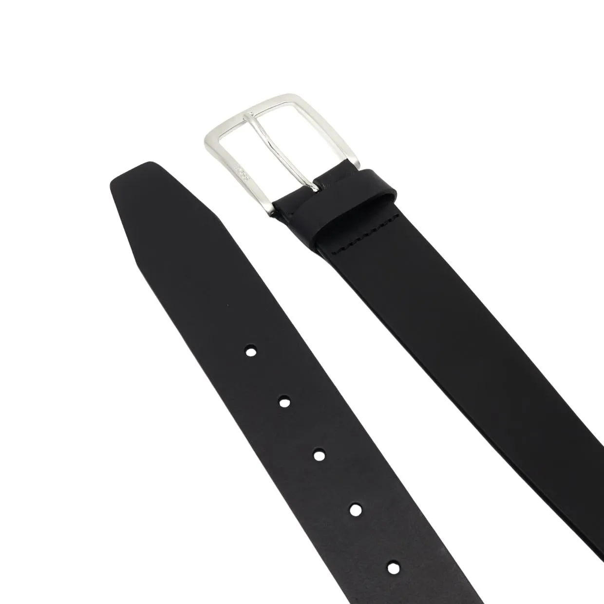 BOSS Jor-V Black Leather Belt