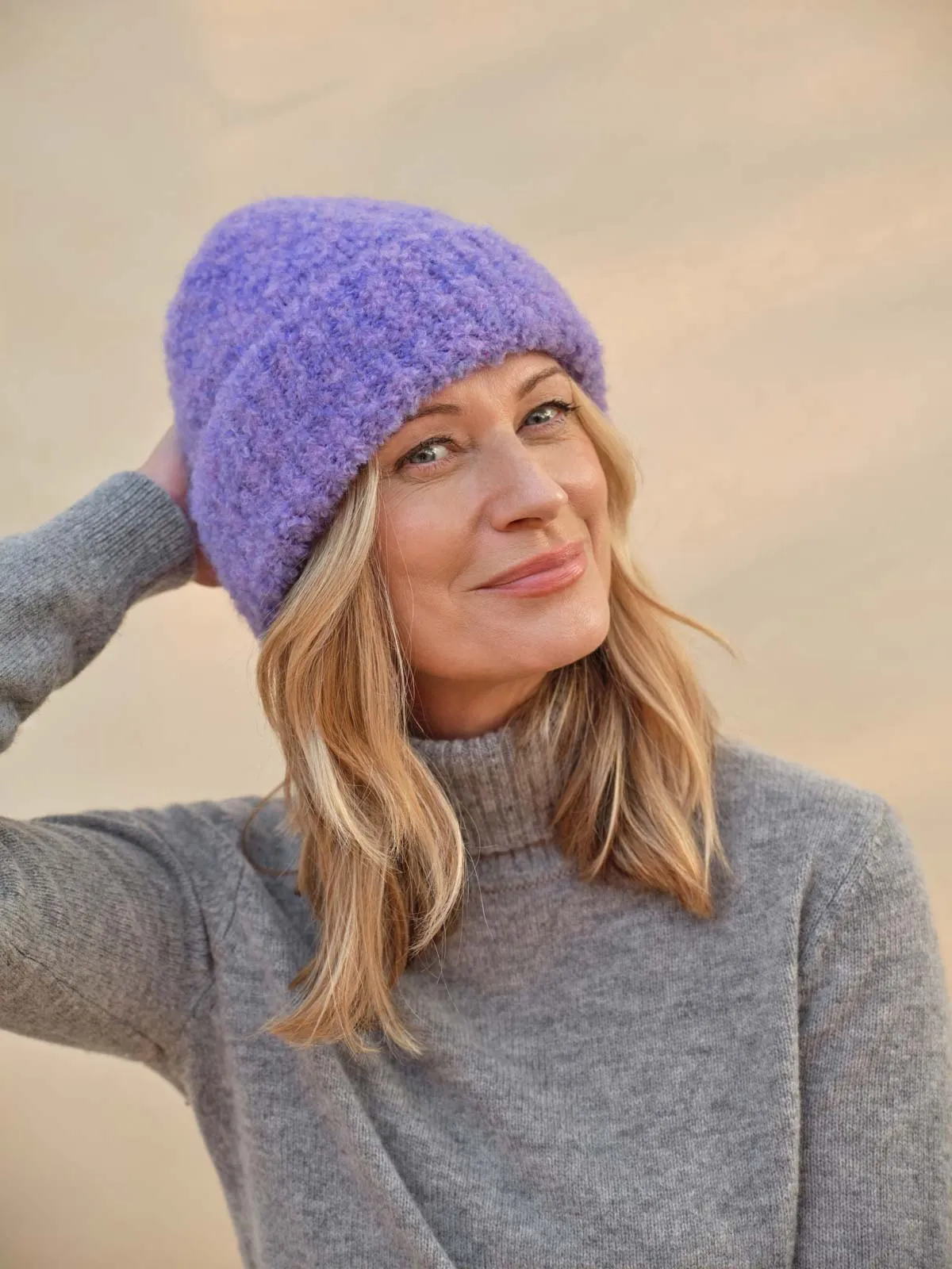 Boucle Hat - Purple