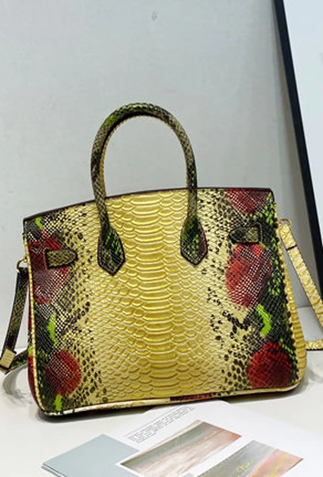 BOUDICCA - PYTHON KELLY BAG