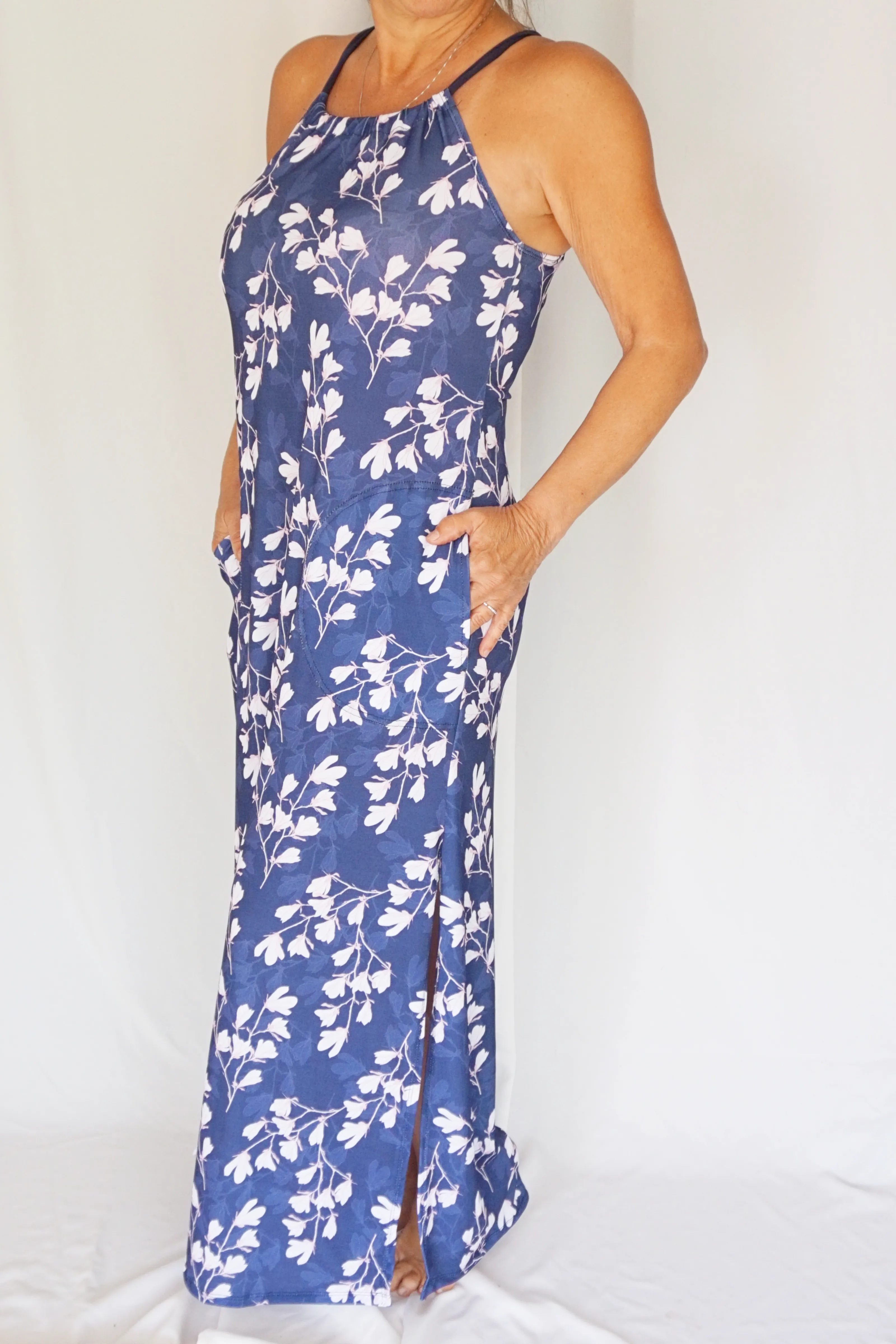 Bouganvillea Strap Maxi Dress