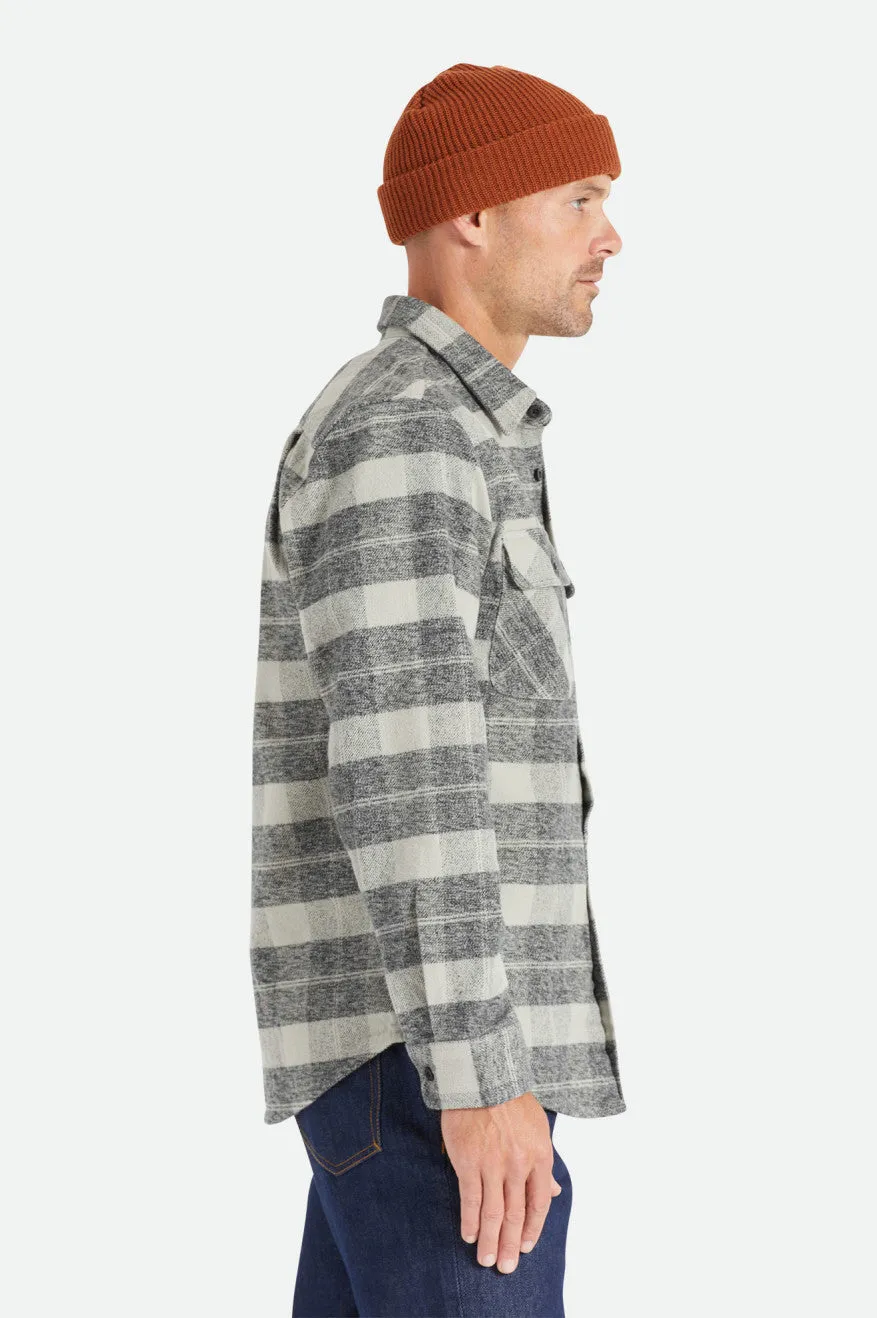 Bowery Heavyweight L/S Flannel - Black/Charcoal