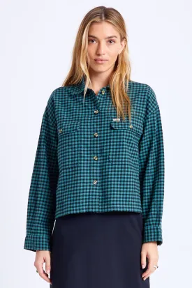 Bowery Women's Lightweight L/S Flannel - Silver Pine