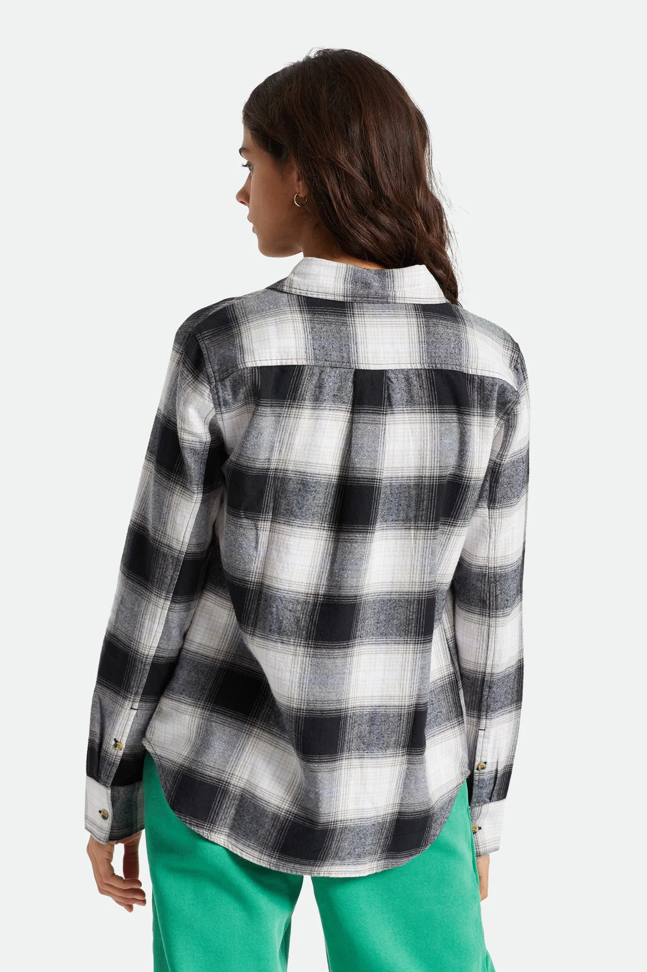 Bowery Women's Standard L/S Flannel - Black/White