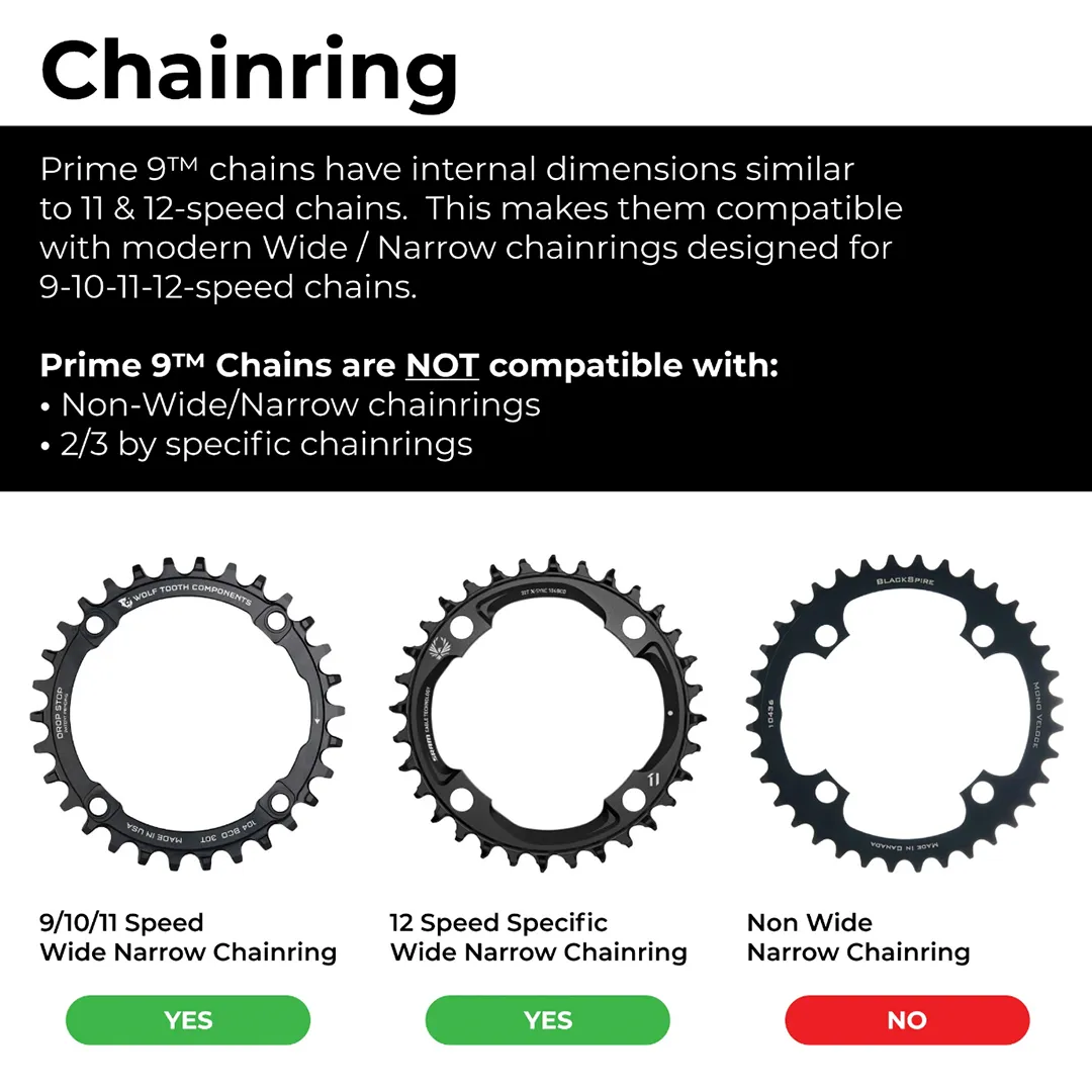 Box Three Prime 9 126 Link Chain Polished