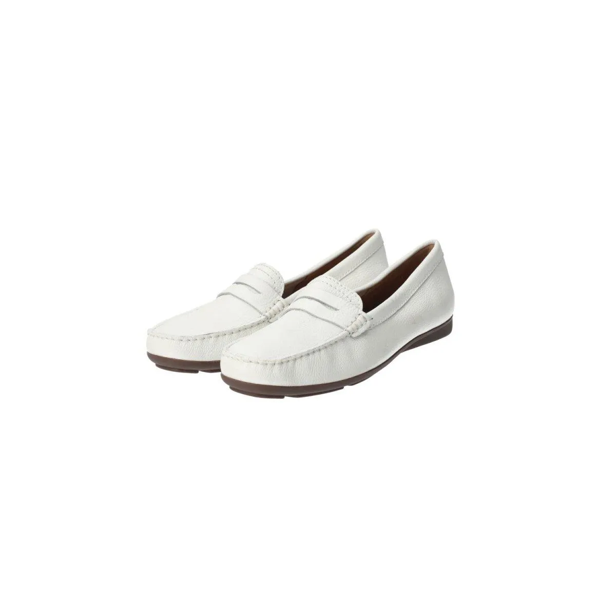 Boxx Casual Slipon Loafers Leather White Colour For Women